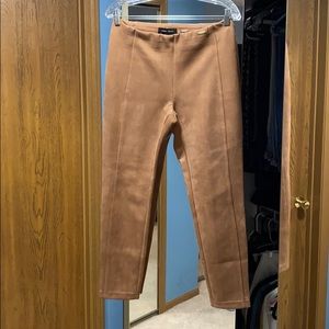 Ivanka Trump tan suede pants